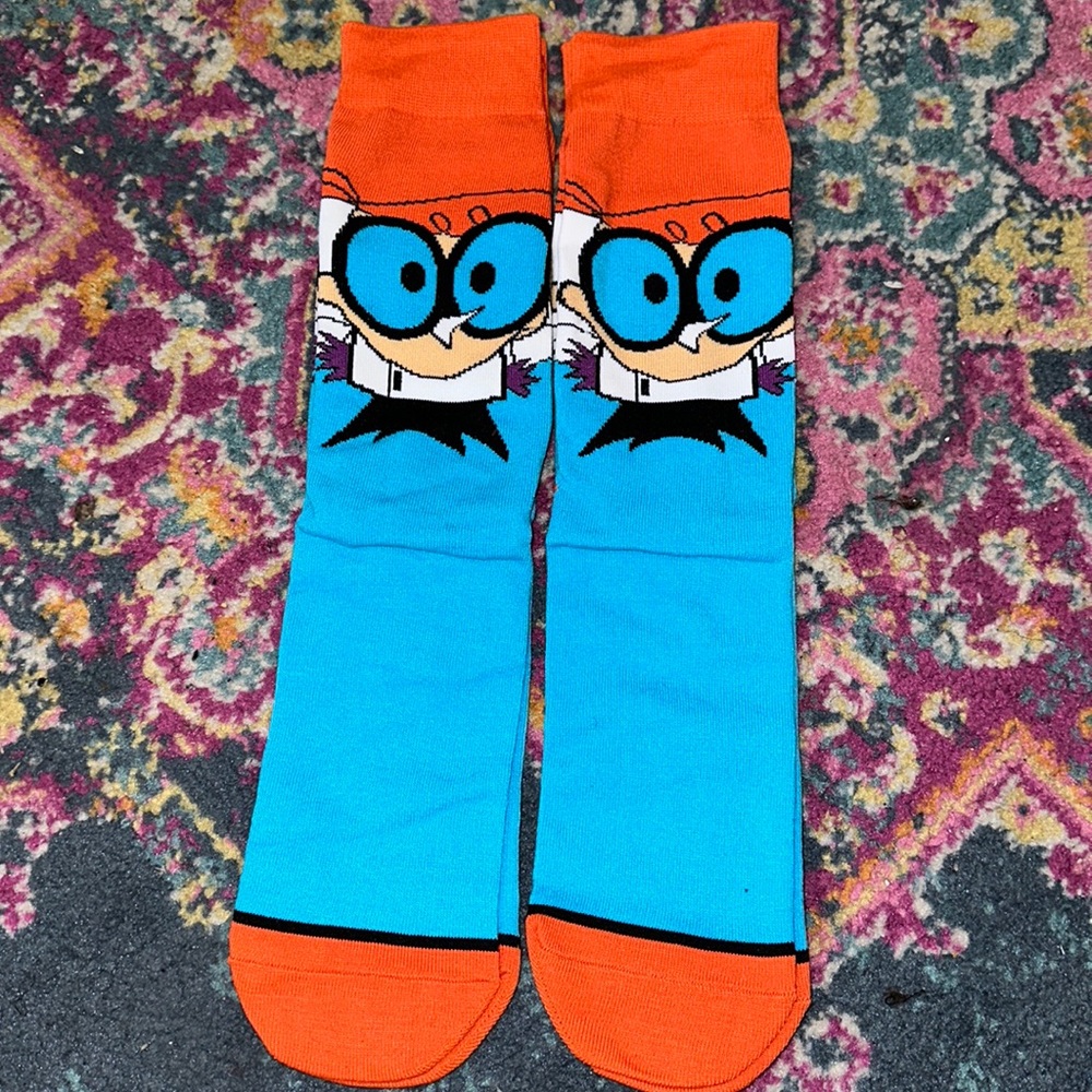2 Nickelodeon‘s Dexter: Cartoon Character Socks